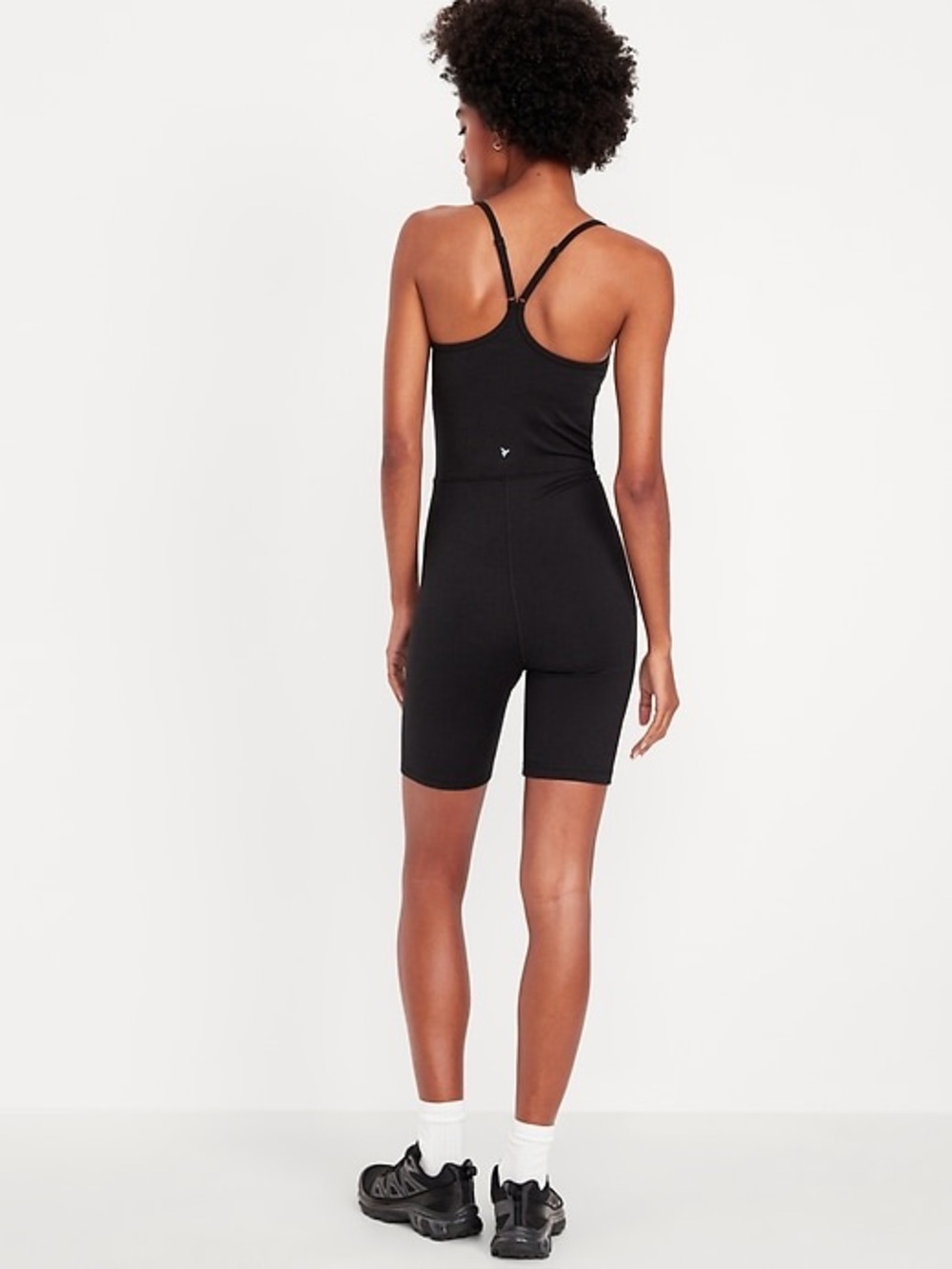 NWT old navy cloudComfy Cami Short Bodysuit black m - Picture 2 of 3